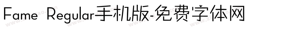 Fame Regular手机版字体转换